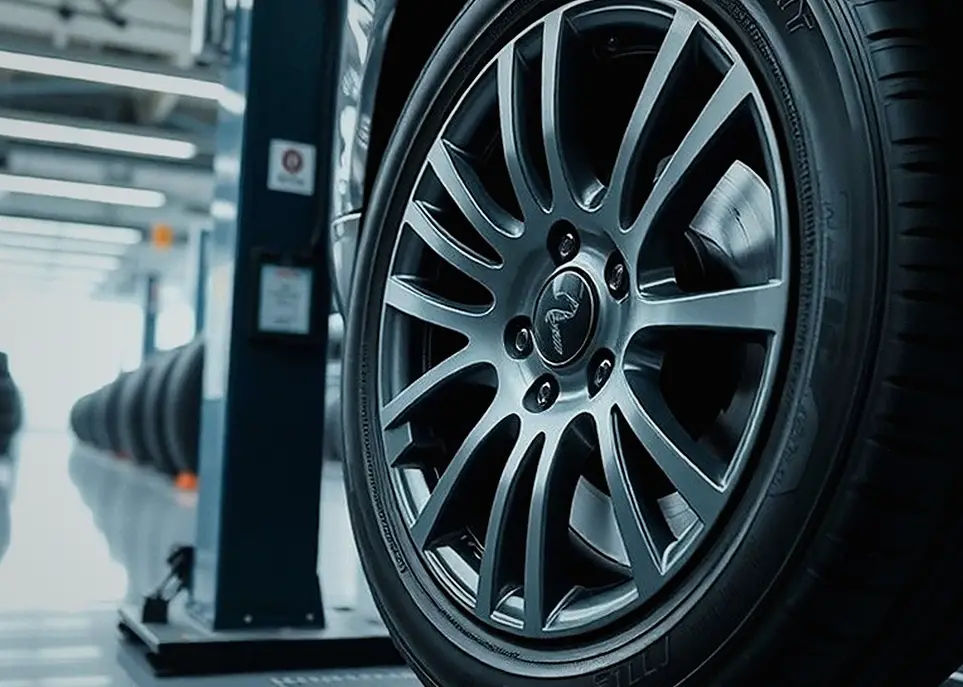 선단동 BMW 550e 넥센타이어렌탈 작업 전후 4